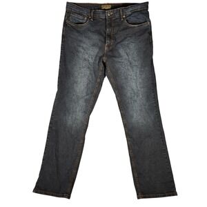 Urban Star Jeans Mens 36x32 Dark Wash Excellent Straight Leg Stretch Denim